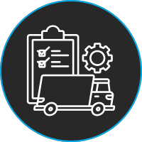 Icon showcasing fleet health scoring system for proactive maintenance.