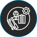 Icon of preventative maintenance dashboard to automate scheduling across mixed fleets.