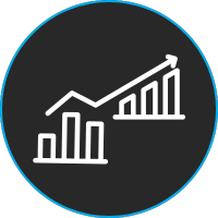 Icon symbolizing scalability for small and large dealership operations.